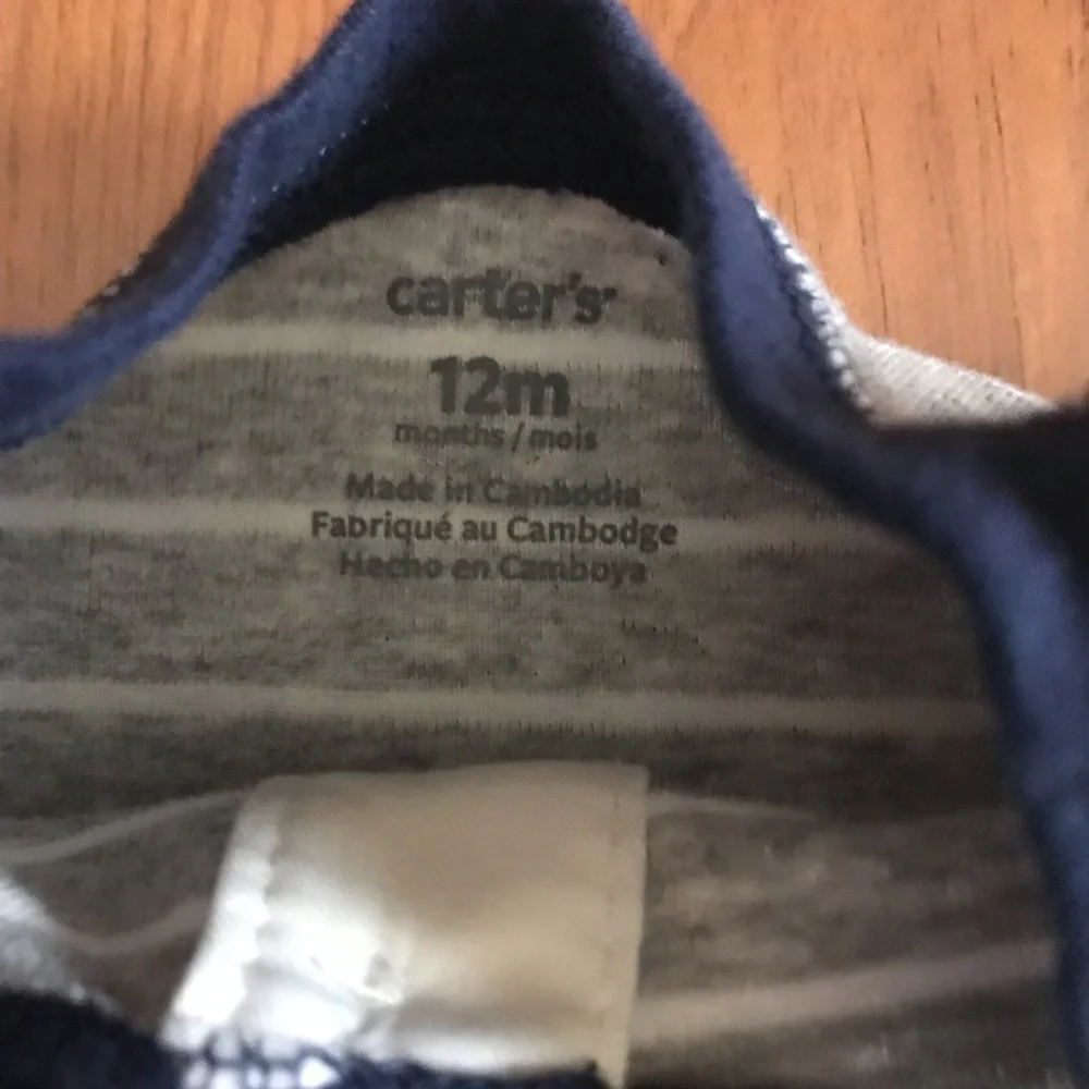 Carter’s Baby Boy Striped Bodysuit and Pant Set Size 12 Months